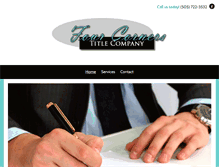 Tablet Screenshot of fourcornerstitle.com